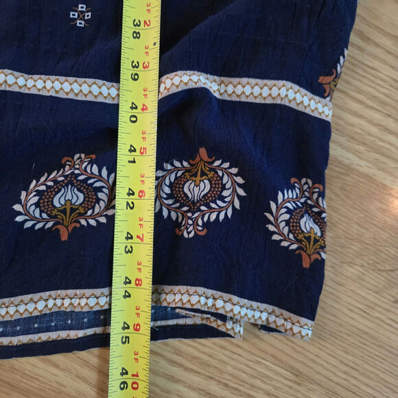 Matilda Jane Good Hart Boho Western Yellowstone Geo Print Smocked Midi Dress S - Picture 12 of 12